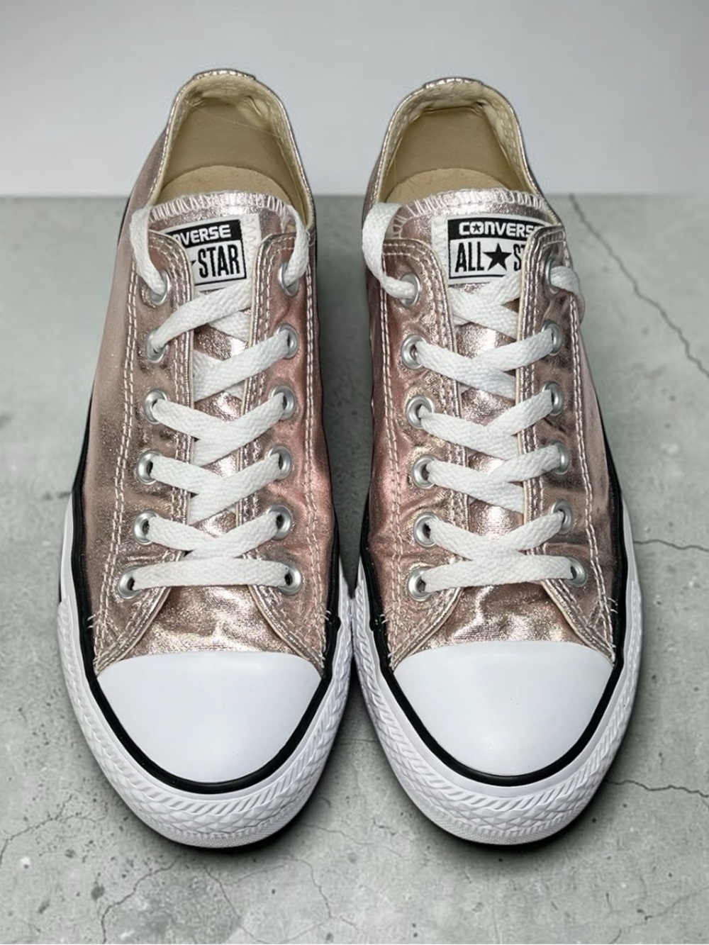 Converse Chuck Taylor All Star Rose Quartz Metallic Low Top Women’s 8 - Picture 2 of 11